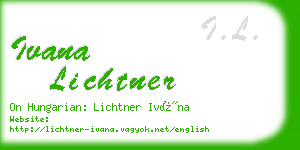 ivana lichtner business card